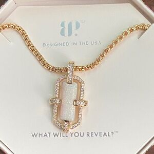 Bomb party October birthday necklace Moonlit Opal